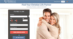 Desktop Screenshot of christiancupid.com