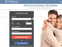 Tablet Screenshot of christiancupid.com